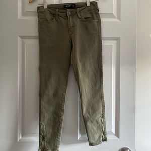 Army green jeans